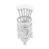 Conjunto 6 Colheres com Suporte Crystal Niquelado Zamac 14cm