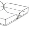 Bandeja em Metal Espelhada Cromada P 28cm