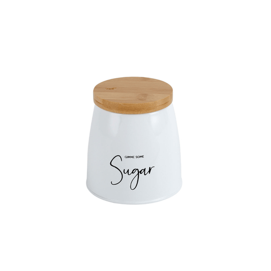 Lata Porta Condimentos Sunshine Sugar Branco 800ml