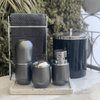 Dispenser Porta Sabonete Líquido New Belly Soft Chumbo - 400 ml