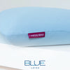 Travesseiro Cappi Blue Látex: Frescor Azul e Suporte Ideal