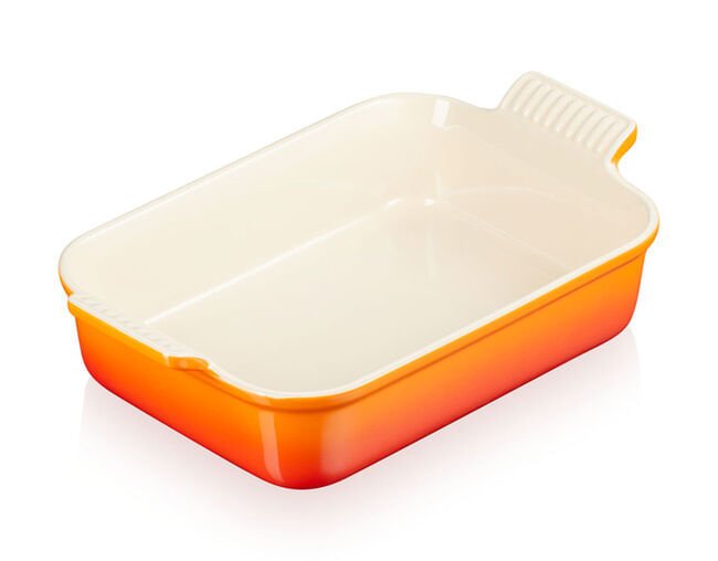 Travesssa Retangular Heritage Laranja 32cm Le Creuset