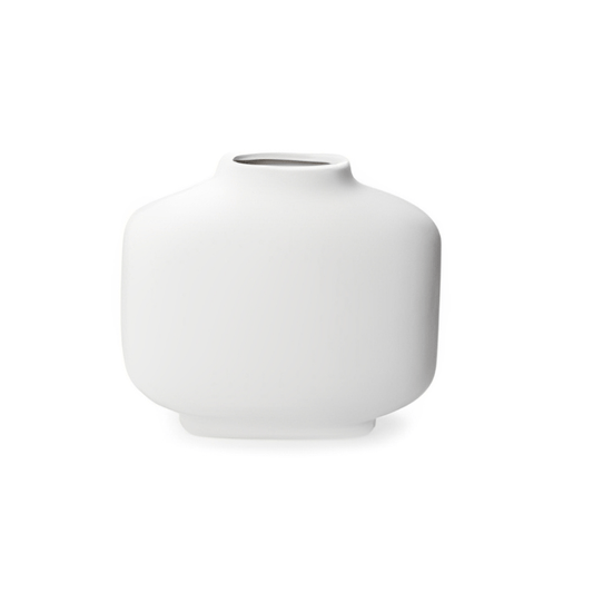 Vaso Decorativo em Cerâmica Branco 21cm
